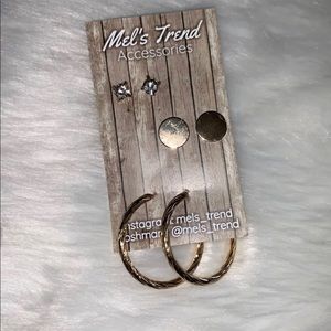 Set of 3 earrings